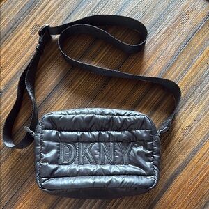 DKNY Black Quilted Crossbody Bag